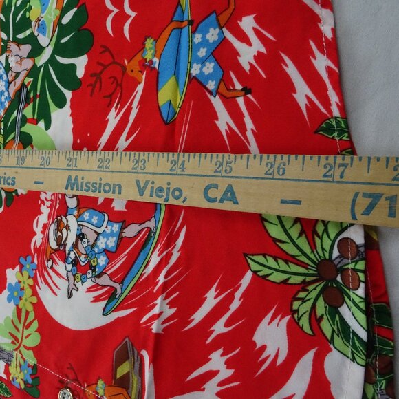 SSLR Men's Collection Hawaiian Button Up Christmas Shirt Size M - Picture 6 of 6